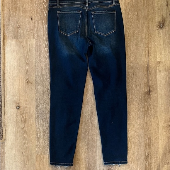 KanCan Midnight Blue Ripped Skinny Jeans - Picture 3 of 5